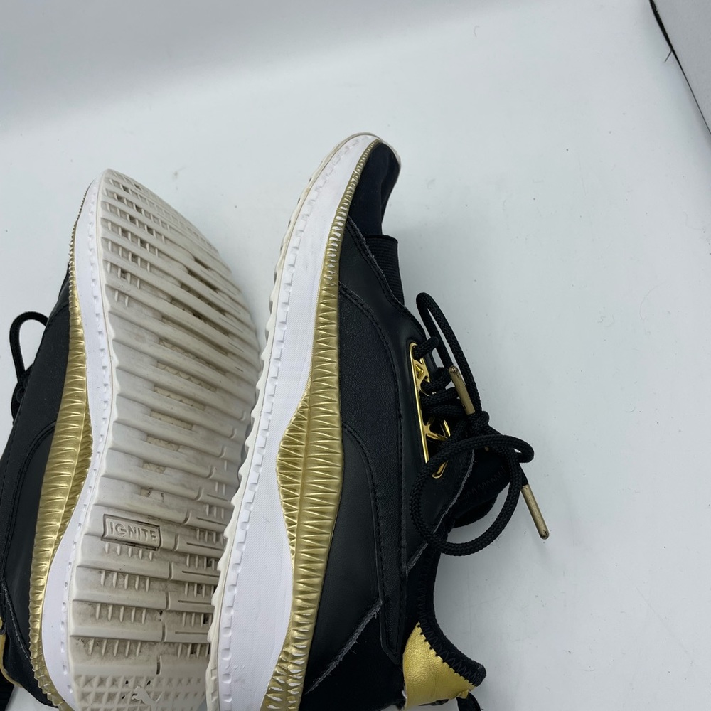 Puma Black and Gold Women's Athletic Sneakers - Picture 7 of 10